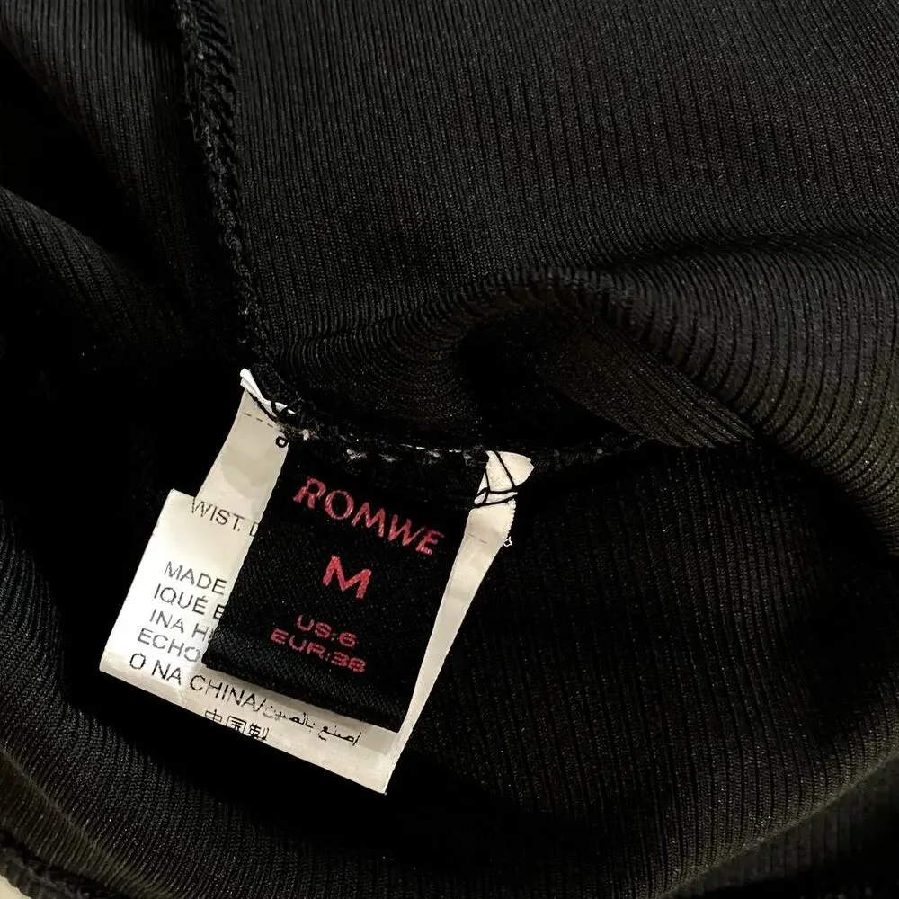 Cherry Bomb Graphic Tank Top - Coquette Lace Trim - Black & Red - Size M - Picture 6 of 7